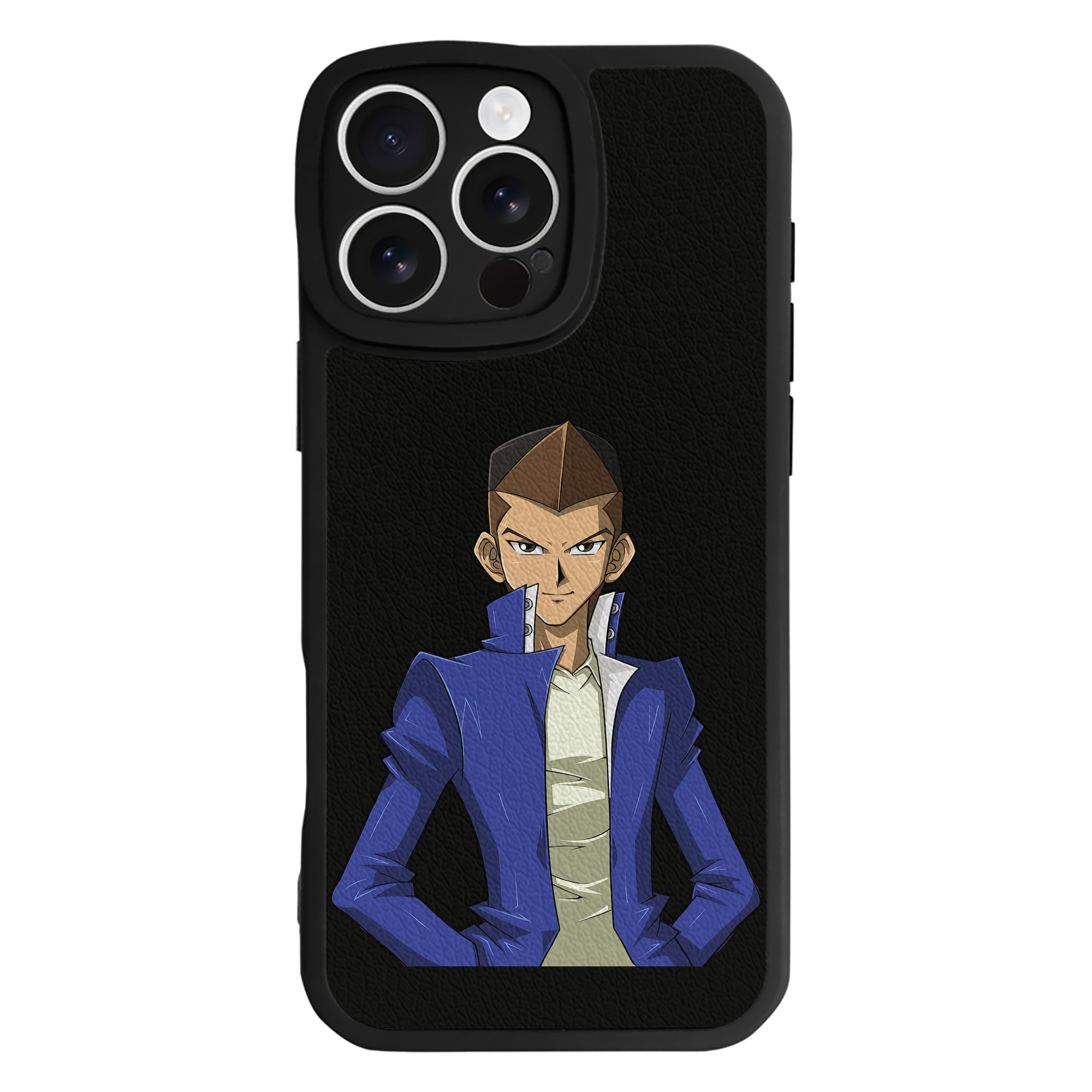 （画像用） 遊☆戯☆王 Yu-Gi-Oh! 【iPhone 16シリーズ対応】シリコンスマホケース（レザー調） 材質：シリコン